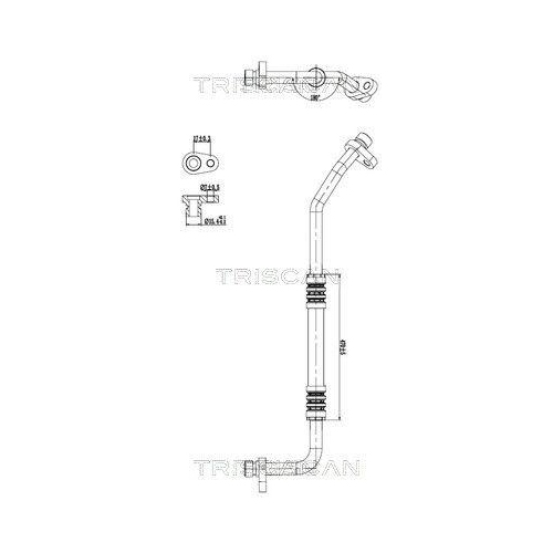 TRISCAN Hochdruck-/Niederdruckleitung, Klimaanlage 9010 25044