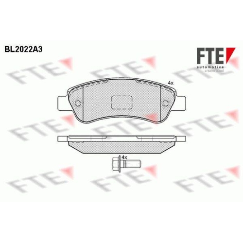 FTE Bremsbelagsatz, Scheibenbremse