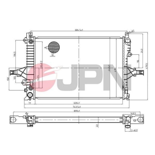 JPN K&uuml;hler, Motork&uuml;hlung 60C9072-JPN