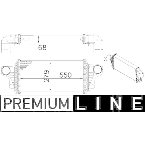 MAHLE Ladeluftkühler BEHR *** PREMIUM LINE *** CI 239 000P