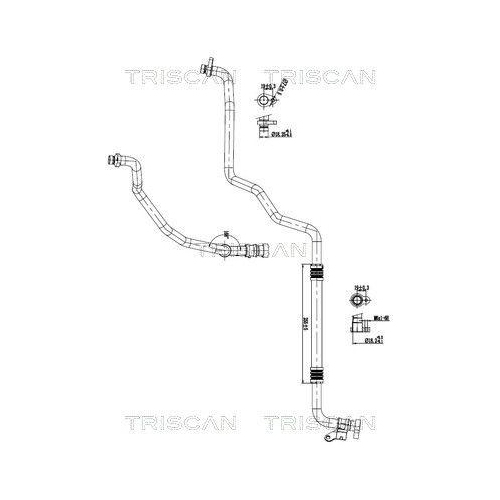 TRISCAN Hochdruck-/Niederdruckleitung, Klimaanlage 9010 25047