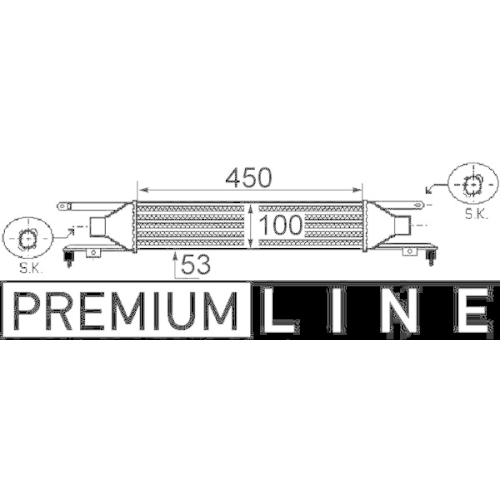 MAHLE Ladeluftk&uuml;hler BEHR *** PREMIUM LINE *** CI 250 000P