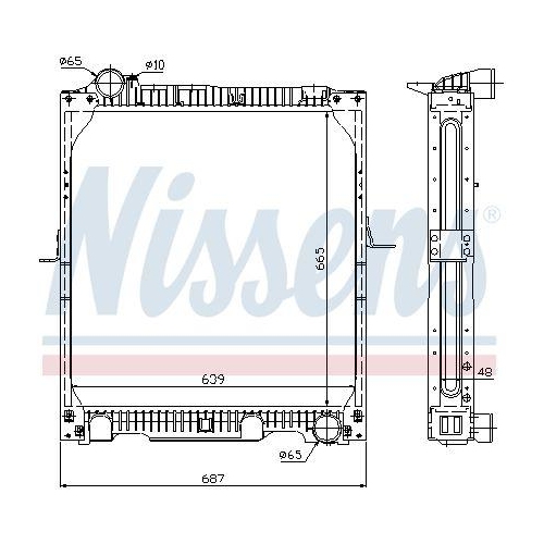 NISSENS Kühler, Motorkühlung 62523A
