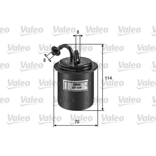 VALEO Kraftstofffilter 587039