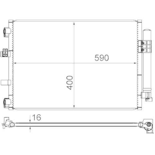 MAHLE Kondensator, Klimaanlage AC 861 000S