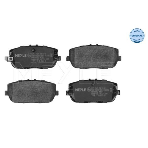 MEYLE Bremsbelagsatz, Scheibenbremse MEYLE-ORIGINAL: True to OE. 025 242 9813/W