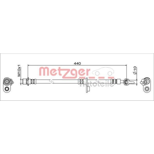 METZGER Bremsschlauch 4111649