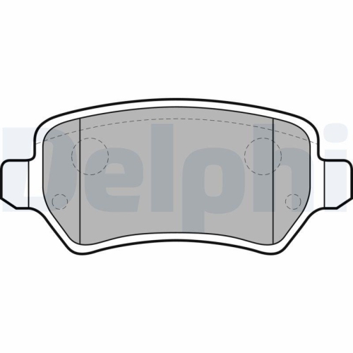 DELPHI Bremsbelagsatz, Scheibenbremse LP2209