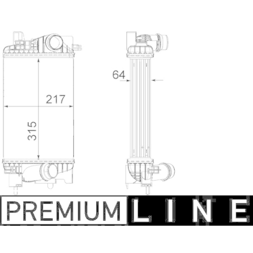 MAHLE Ladeluftk&uuml;hler BEHR *** PREMIUM LINE *** CI 262 000P