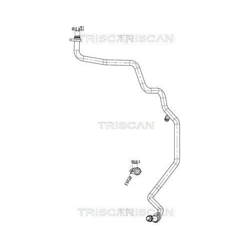 TRISCAN Hochdruck-/Niederdruckleitung, Klimaanlage 9010 25050