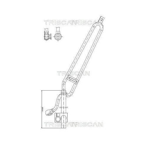 TRISCAN Hydraulikschlauch, Lenkung 8516 11028