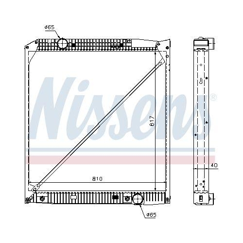 NISSENS Kühler, Motorkühlung 62652A