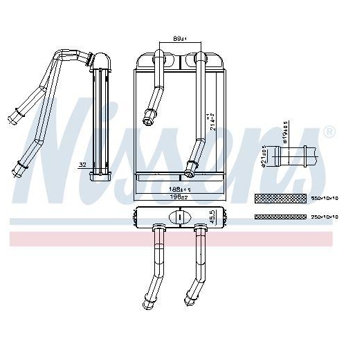 NISSENS Wärmetauscher, Innenraumheizung 707227