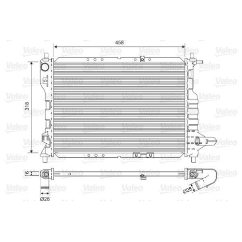 VALEO K&uuml;hler, Motork&uuml;hlung 701598