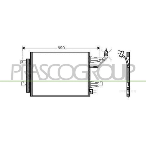 PRASCO Kondensator, Klimaanlage PrascoSelection MB324C002