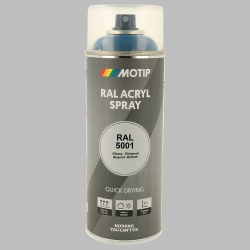 MOTIP Lack RAL 5001 gr&uuml;nblau hochglanz 400 ml 07000