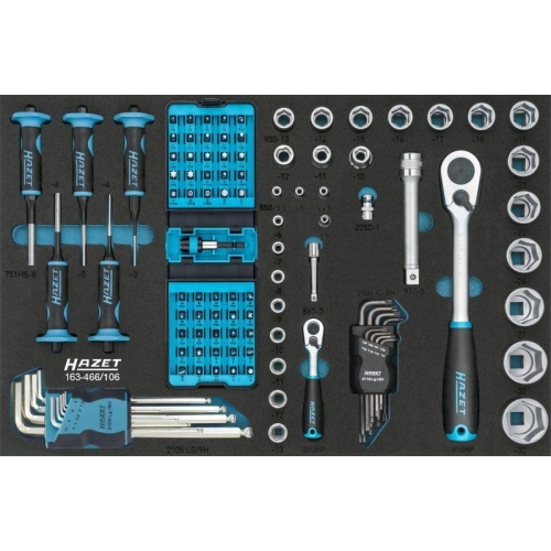 HAZET Werkzeugsatz L&auml;nge 519 mm 163-466/106