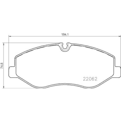 DON Bremsbelagsatz, Scheibenbremse PCP1871