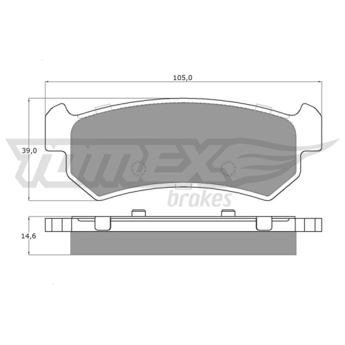 TOMEX Brakes Bremsbelagsatz, Scheibenbremse TX 14-98