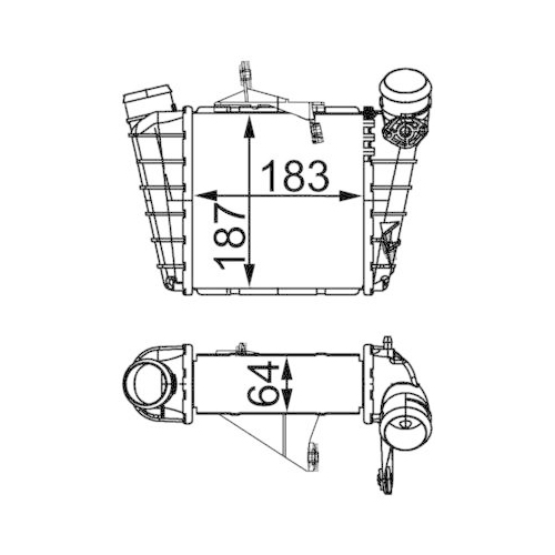 MAHLE Ladeluftkühler BEHR CI 298 000S