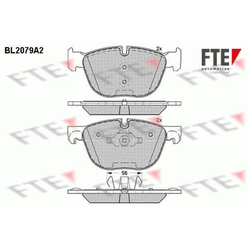 FTE Bremsbelagsatz, Scheibenbremse