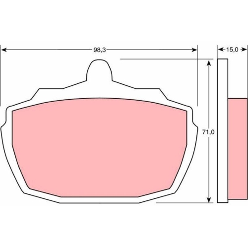 TRW Bremsbelagsatz, Scheibenbremse