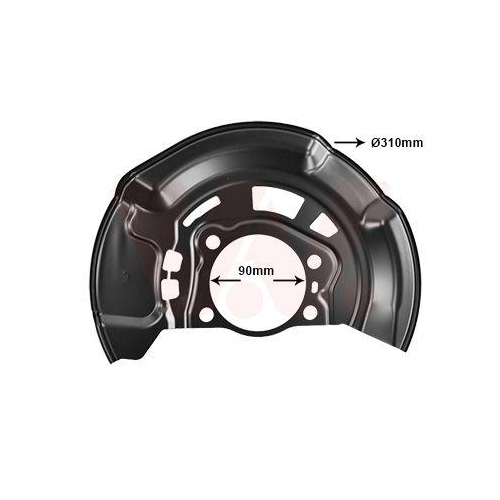 VAN WEZEL Spritzblech, Bremsscheibe 5470371