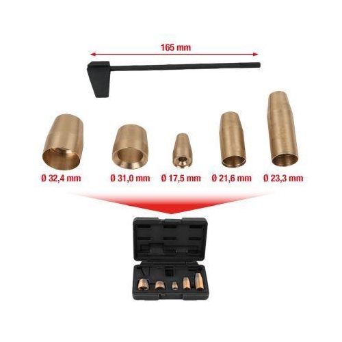 Montageh&uuml;lsen-Satz Pumpe-D&uuml;se, 6-tlg KS TOOLS 400.9080