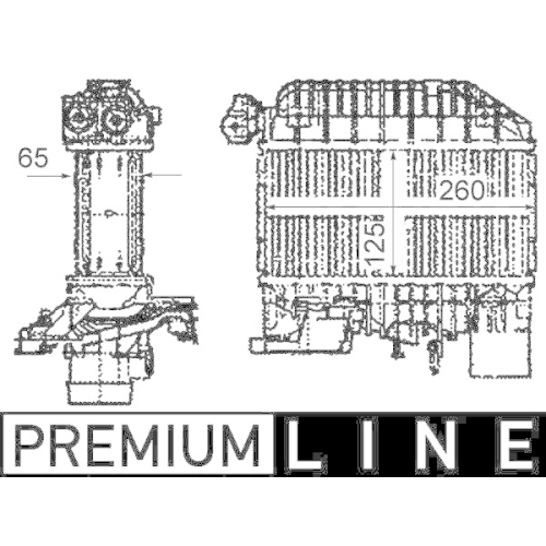 MAHLE Ladeluftkühler BEHR *** PREMIUM LINE *** CI 303 000P