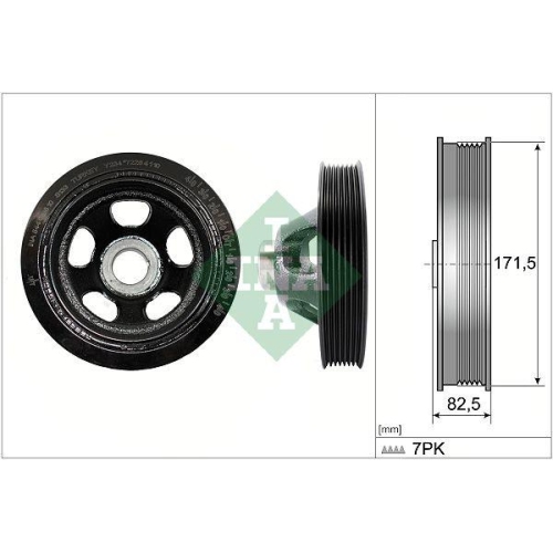 Schaeffler INA Riemenscheibe, Kurbelwelle 544 0195 10