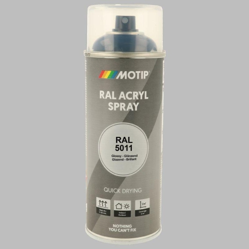 MOTIP Lack RAL 5011 stahlblau hochglanz 400 ml 07005