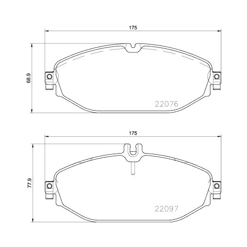 DON Bremsbelagsatz, Scheibenbremse PCP1873
