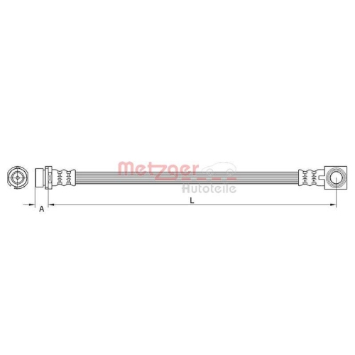 METZGER AUTOTEILE Bremsschlauch 4116223