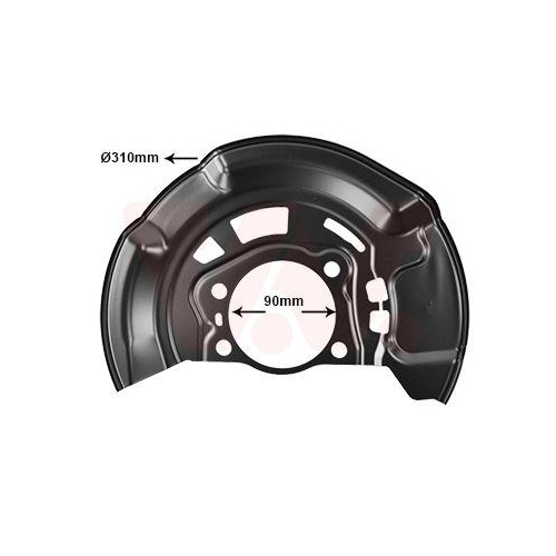 VAN WEZEL Spritzblech, Bremsscheibe 5470372