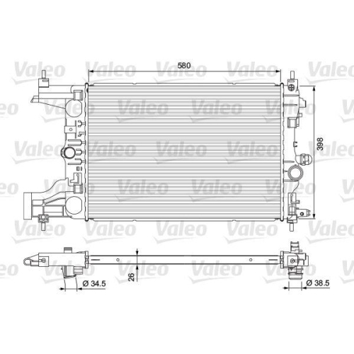 VALEO K&uuml;hler, Motork&uuml;hlung 701723