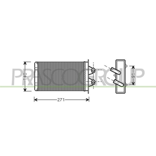 PRASCO W&auml;rmetauscher, Innenraumheizung PrascoSelection FT017H001