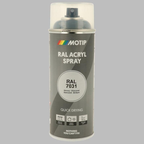 Farbspraydose Autolack RAL 7031 blaugrau MOTIP 400ml