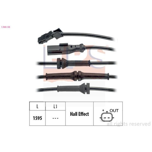 EPS Sensor, Raddrehzahl Made in Italy - OE Equivalent