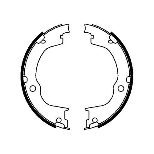 ABE Bremsbackensatz, Feststellbremse CRX002ABE