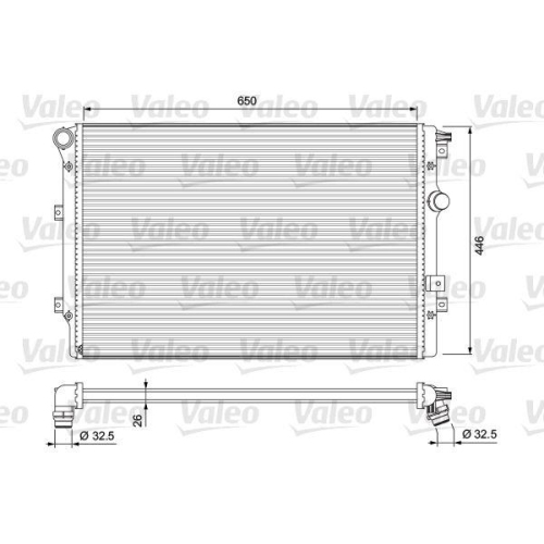 VALEO K&uuml;hler, Motork&uuml;hlung 701728