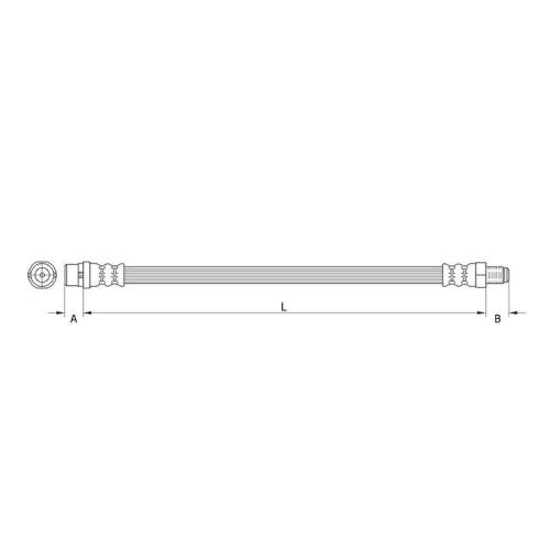 METZGER AUTOTEILE Bremsschlauch GREENPARTS 4110277
