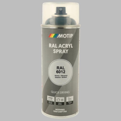 MOTIP Lack RAL 6012 schwarzgr&uuml;n hochglanz 400 ml 07011