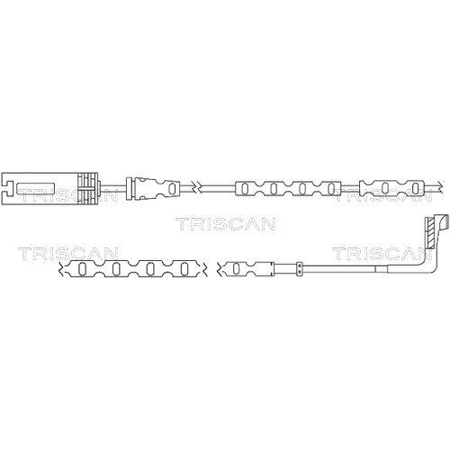 TRISCAN Warnkontakt, Bremsbelagverschleiß 8115 11055