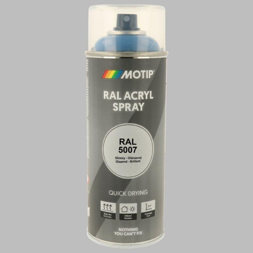 MOTIP Lack RAL 5007 brillantblau hochglanz 400 ml 07016