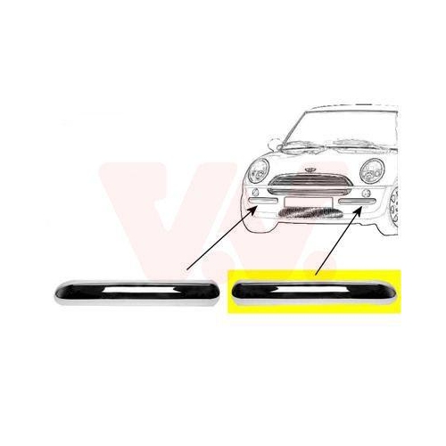 VAN WEZEL Zier-/Schutzleiste, Sto&szlig;f&auml;nger ** Equipart ** 0502583