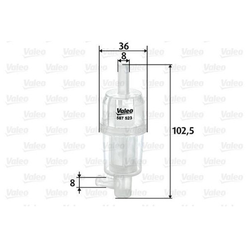 VALEO Kraftstofffilter 587523