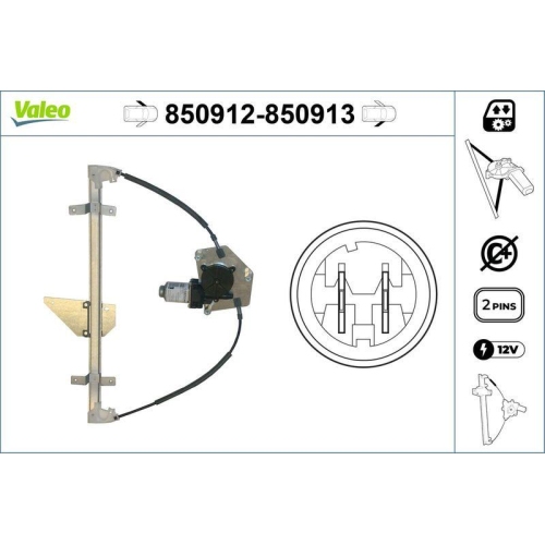 VALEO Fensterheber 850912