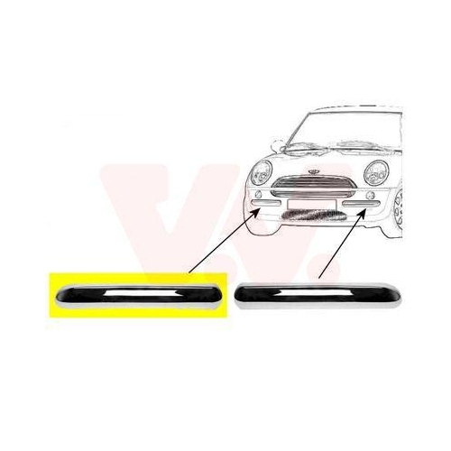 VAN WEZEL Zier-/Schutzleiste, Sto&szlig;f&auml;nger ** Equipart ** 0502584