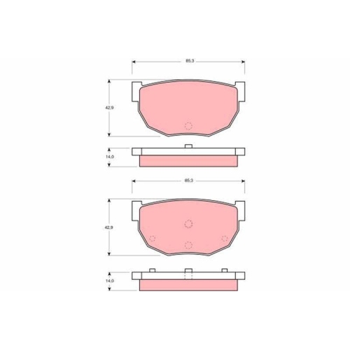 TRW Bremsbelagsatz, Scheibenbremse GDB306