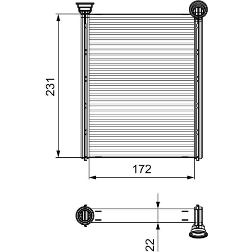 VALEO W&auml;rmetauscher, Innenraumheizung 811534